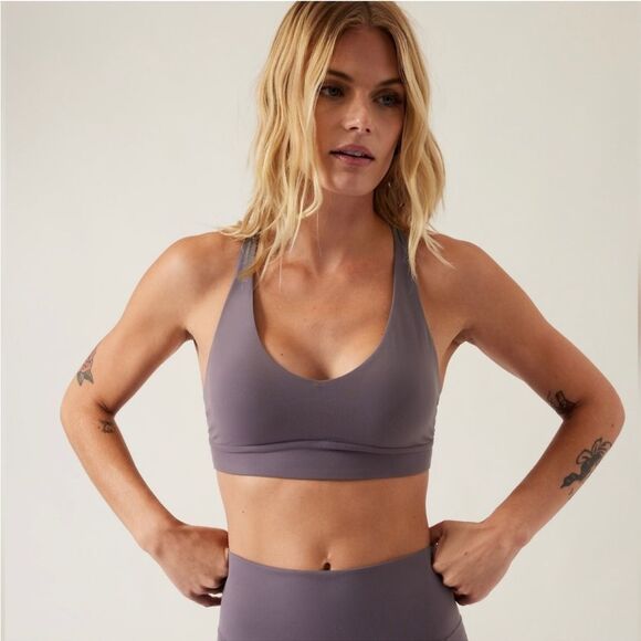 NWT Athleta Solace Bra Medium D-DD More of a Perwinkle - Picture 1 of 8